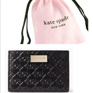 Kate Spade New York   Heart Embossed Graham Penn Place Card Case